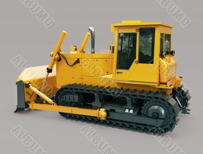 Heavy crawler bulldozer 