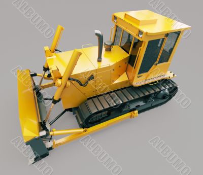 Heavy crawler bulldozer 