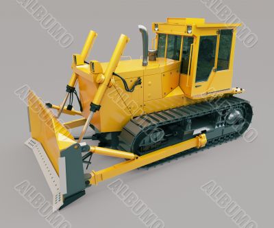 Heavy crawler bulldozer 