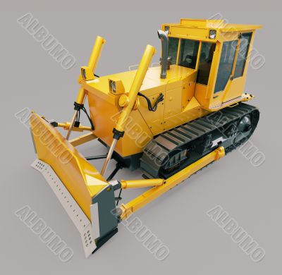 Heavy crawler bulldozer 
