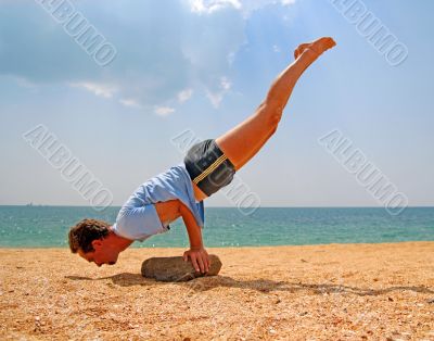 Yoga at the seashore