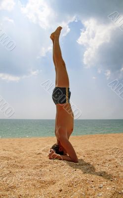 Yoga at the seashore