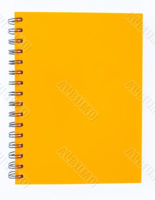 notebook on white background 