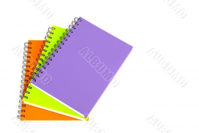 notebook on white background 