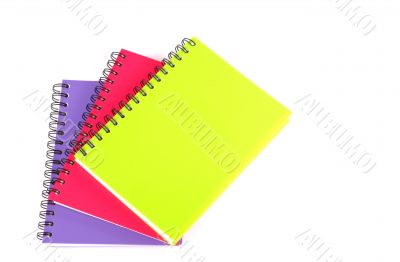 notebook on white background 