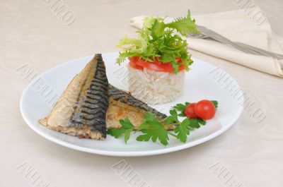 Baked mackerel 