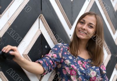 Portrait of a happy young girl 