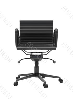 Gray office chair isolated