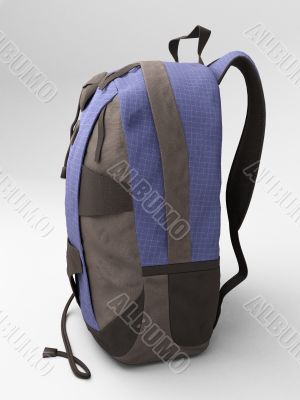 Blue travel backpack