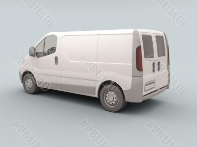 White commercial van