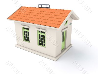 Simple white house