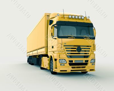 Truck on a light background