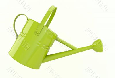 Green watering can