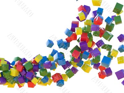 Colored cubes