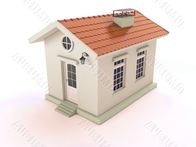 Simple white house