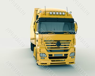 Truck on a light background