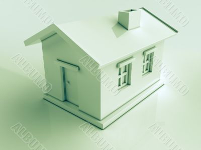 Simple white house