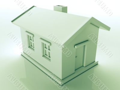 Simple white house