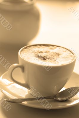 Cup of cappuccino