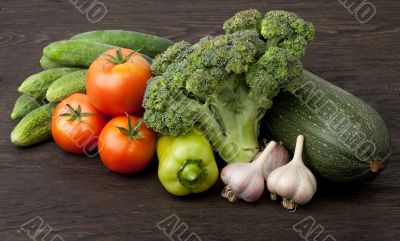 Still life with vegetables