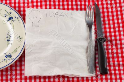 Napkin for ideas