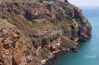 High Coast above the sea.