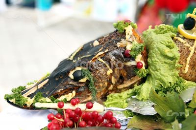 Fish in the restourant