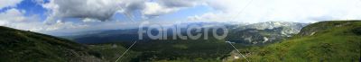 Panorama of Bulgarian mountains