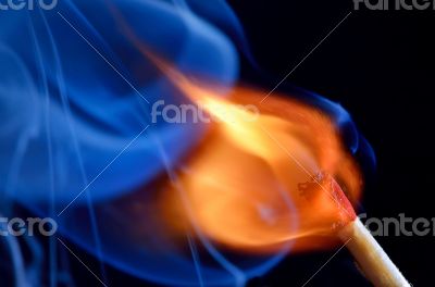 Burning match