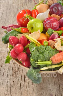 fresh fruits and vegetables