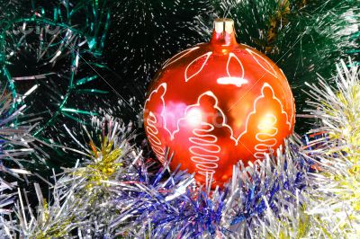 Beautiful decorations for the Christmas tree