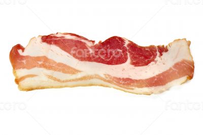 Bacon on white background