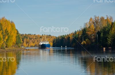 River Cargo Ship