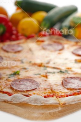 Italian original thin crust  pepperoni pizza