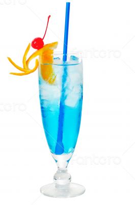 blue long drink cocktail