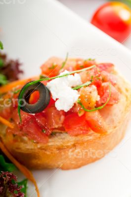 original Italian fresh bruschetta 