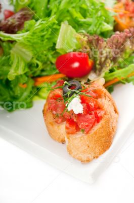 original Italian fresh bruschetta 