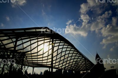 shanghai pudong view from puxi 