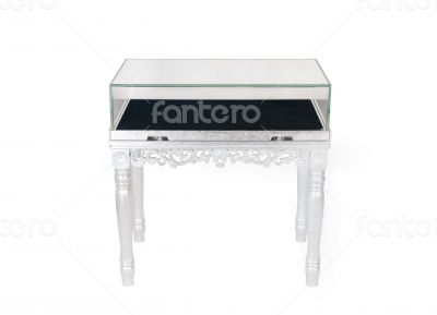 silver display table
