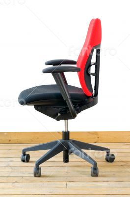 modern red office chair