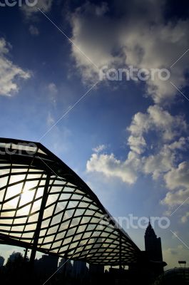 shanghai pudong view from puxi 