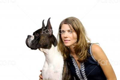 Woman and Dog