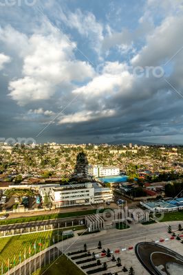 Aerial view of Addis Ababa