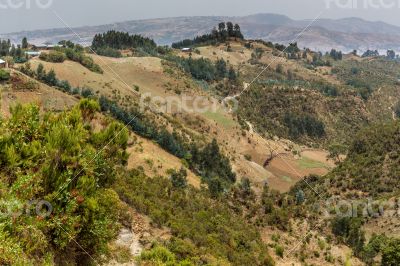 Hilly landscapes of Ethiopia