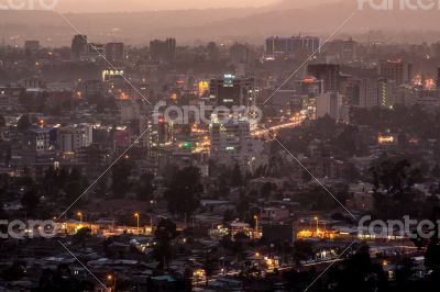 Aerial view of Addis Ababa