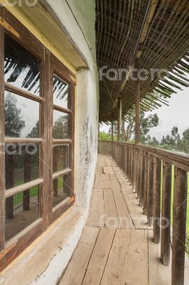 The bedroom balcony