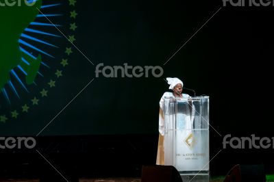 Dr. Nkosazana Dlamini-Zuma delivers a speech