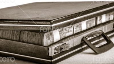 Suit case full of money