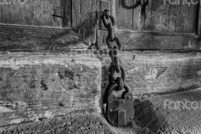 An old door lock