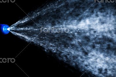 Water being sprayed